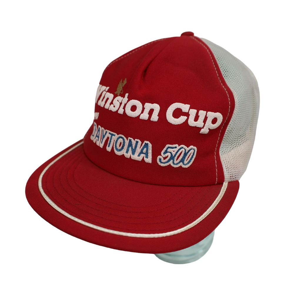 Vintage 1990 Winston Cup Dayton 500 Mesh Trucker Hat Gem